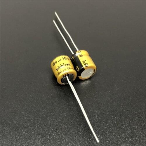 10Pcs/100Pcs 100uF 16V NICHICON SW Series 6.3x7mm 16V100uF Audio Aluminum Electrolytic Capacitor