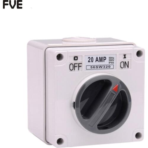*20A three phase 3 pole Weather protected Isolator switch IP66 56SW320