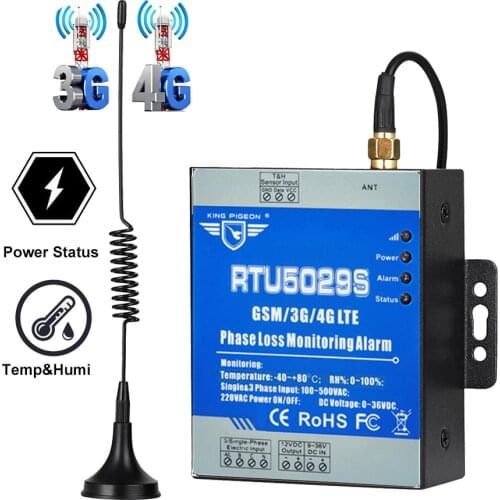 3/Single Phase Power Status Monitoring Real-time Alarm via APP Cloud Phone Call AC Power ON/OFF Alarm RTU5029S