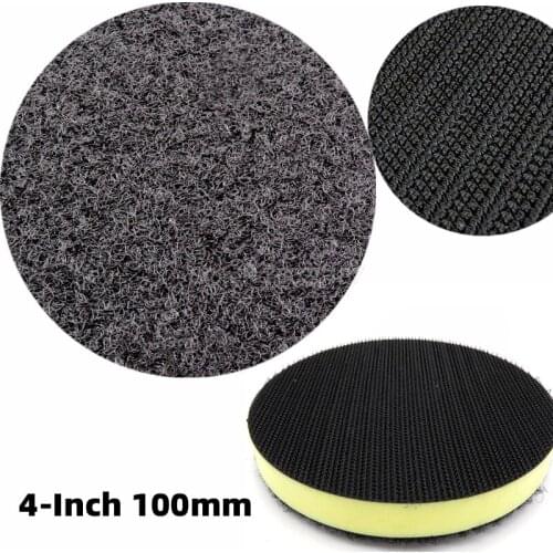 4INCH 100MM Interface Buffer Pad Medium Density Pu Foam Sanding Disc Backing - Hook And Loop & For Cushion