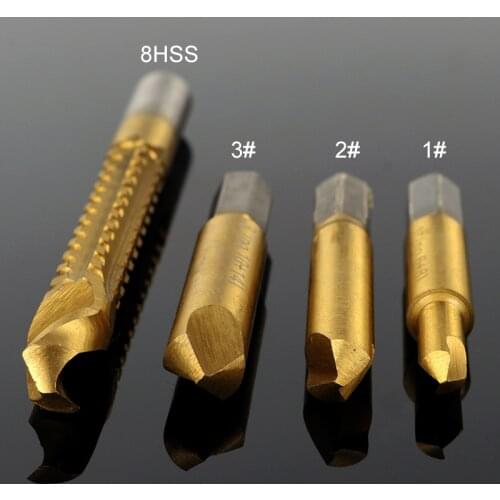 4pcs Hss Titanium Wood Screw Remover Extractor Saw Drill Screw Extractor Damaged Bolt Nut Remover Easy Out Drill Hole Saw Cutter