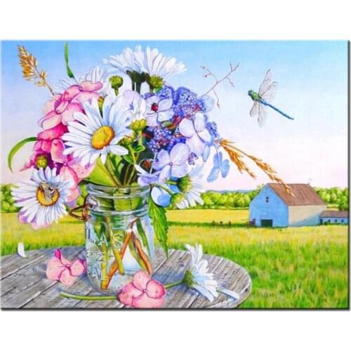 5D Diy Diamond Painting Art Iris Flower Full Square Round Diamond Embroidery Mosaic Pictures Of Rhinestones Wall StickersZP-4637