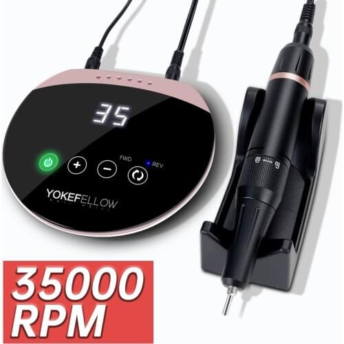 Newest 35000RPM Electric Nail Drill Manicure Machine For Acrylic Nail Gel Polish Mill Magnetic Adsorption Drill Bit Nail Sander