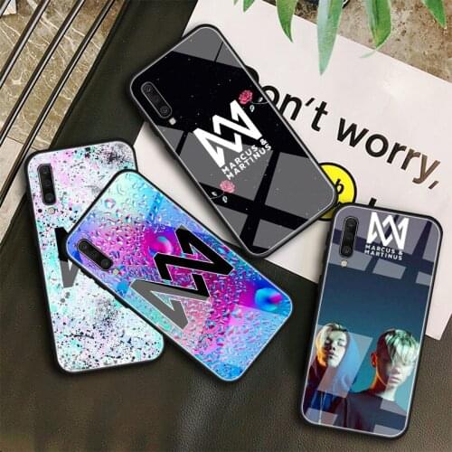 Marcus & Martinus Tempered Glass Case For Samsung Galaxy A10S A10E A20S A20E A30S A40 A50S A60 A70 A80 A90 A6 A7 A8 Shell