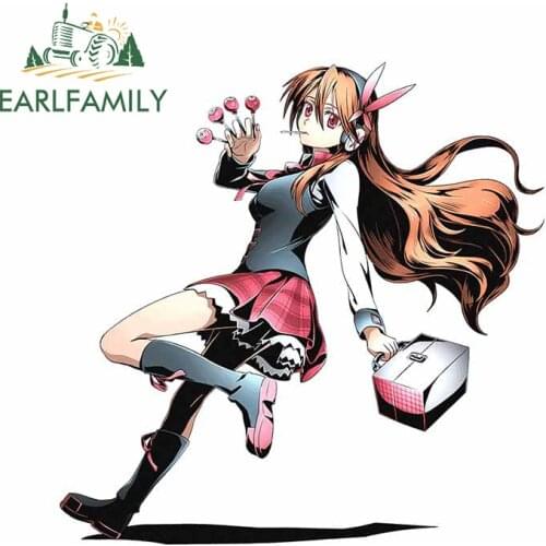 EARLFAMILY 13cm x 12.9cm for Akame Ga KILL Vinyl Car Stickers Waterproof Personality Decoration Creative Camper Window Decal