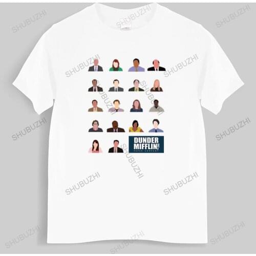 T-shirt men O-neck hot sale Brand Dunder Mifflin Inc Paper Company T-SHIRT male cotton tee-shirt bigger size