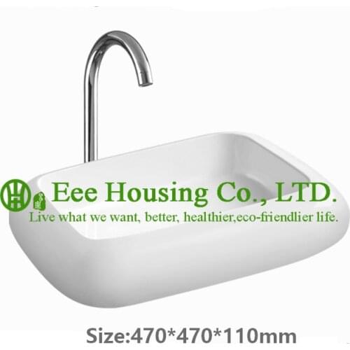 One hole ceramic modern bathroom sink