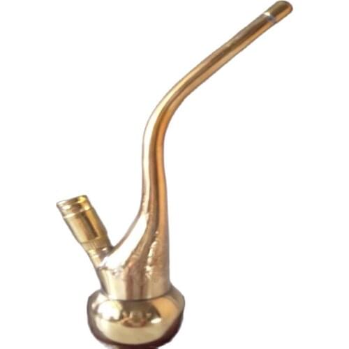 Collectibles China Decorated Pure Handwork Copper tobacco pipe