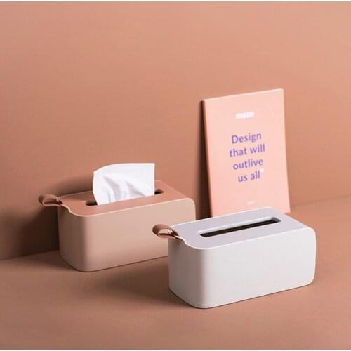 Napkin Box коробка для салфеток Nordic Style Living Room Household Creativity Tea Table Plastic Pure Color Paper Towel Boxes
