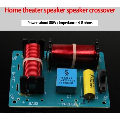 KYYSLB WEAH-227 80W 4-8 Ohm HIFI Sound Quality Improvement Crossover High and Low Two-way Home Theater Two-way Speaker Crossover