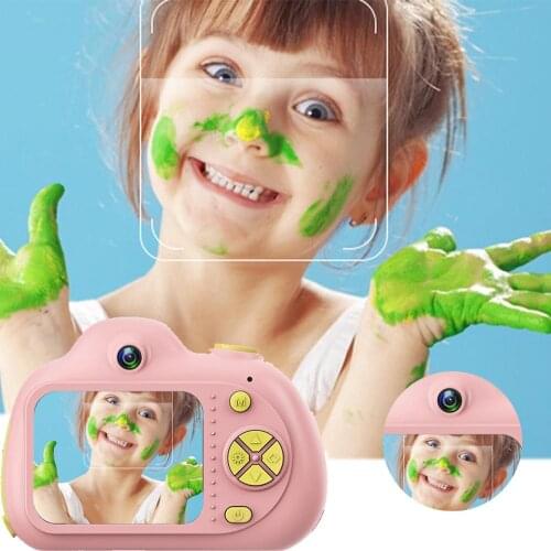 8.0MP Dual Children Mini Cameras Chic Kids Electric Digital Camera 2.0" LCD Cute Camera Kids Birthday Christmas Gifts