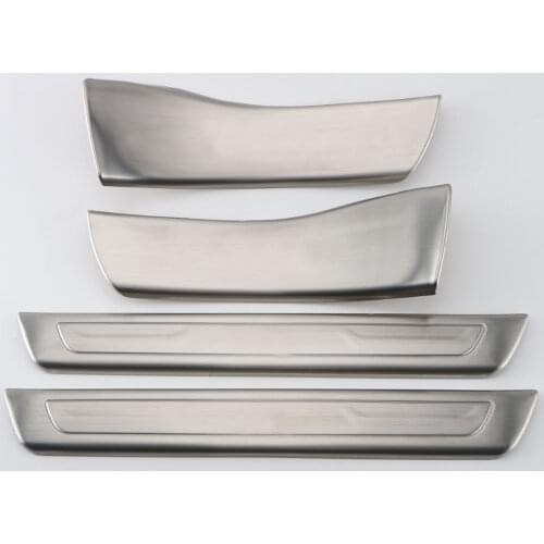 Car Interior Welcome Pedal Door Sill Scuff Plate Guards Trim Car Styling Accessories For Jeep Grand Cherokee 2011-2015 2016 2017