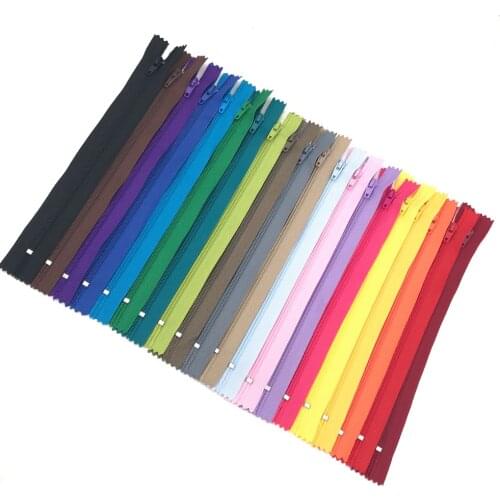 Nylon Coil Zippers 10pcs 3# 36cm/ 14 inch Close end Auto Lock Zippers for clothing sewing accessories