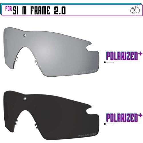 EZReplace Polarized Replacement Lenses for - Oakley Si M Frame 2.0 Sunglasses - Blk P Plus-SirP Plus