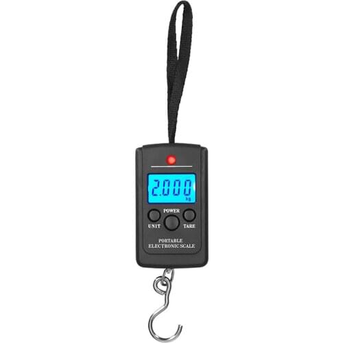 Handheld Hanging Electronic Hook Scale Mini Kitchen Scale Weight Tool Weighing 10g-40kg Portable Fishing Digital Luggage Scale