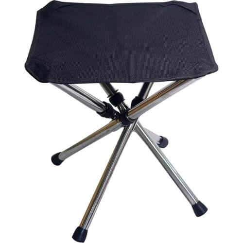 Outdoor Portable Foldable Mini Chair Retractable Folding Fishing Chair Camping Load Bearing Travel Picnic Beach Chairs