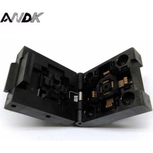 QFP32 TQFP32 LQFP32 Burn in Socket Pin Pitch 0.5mm IC Body Size 5x5mm IC51- 0324-805 Clamshell Test Socket Adapter