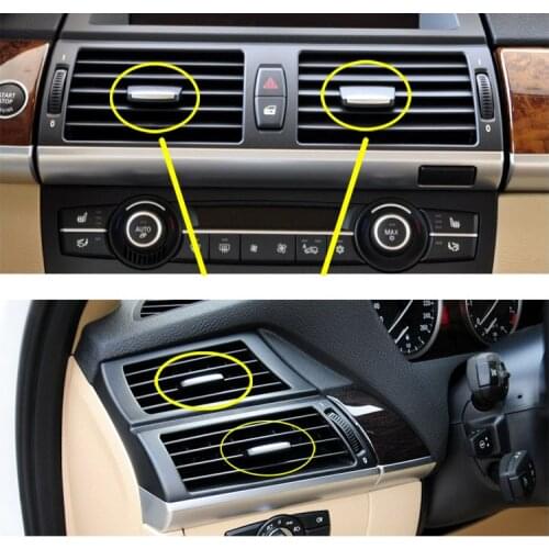For BMW X5 X6 E70 E71 Air conditioning vent toggle piece outlet card pad clip repair bag wind direction adjustment plectrum knob