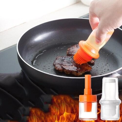 Silicone Oil Brush Bottle High Temperature Resistant Barbecue Brush Baking Tool Kitchen Oil Brush Oil Bottle Brush Kitchen Tool