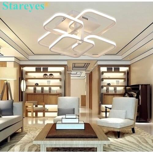 1 Set Art Deco Ceiling Light LED Acrylic Ceiling Lamp Rectangle Modern Lighting for Home Living Moderna Iluminacion Lampen