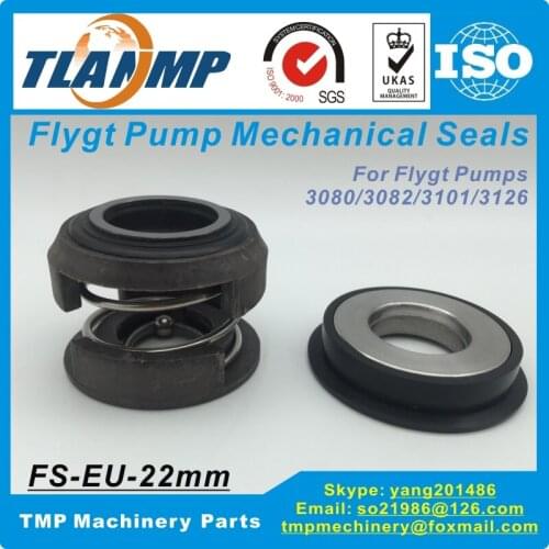 FS-EU-22mm , Shaft size 22mm Flygt Mechanical Seals for Flygt 2070/3082/2102-041 pumps (Material:TC/TC/VIT) Upper/Lower Seals