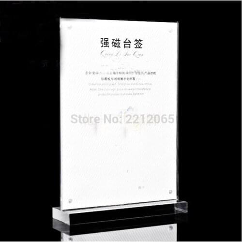Pack/2units) Countertop Dual Sided Acrylic Sign Holders for A5 ads,graphics
