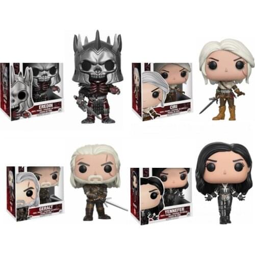 FUNKO POP The Witchers CIRI & GERALT Vinyl Action Figure Collection Model Toys for Children Birthday gift without box