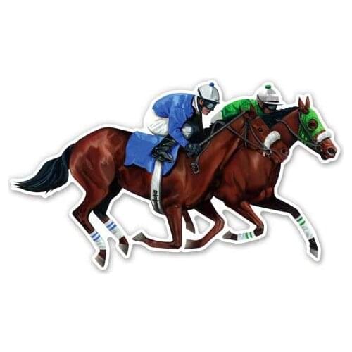Jockey Horse Racing - Vinyl Sticker Waterproof Decal