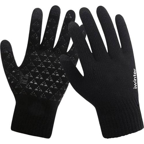 Winter Cycling Gloves Men Women Warm Thermal Outdoor Sports Gloves Windproof Hiking Fishing Touch Screen Bicycle Gloves