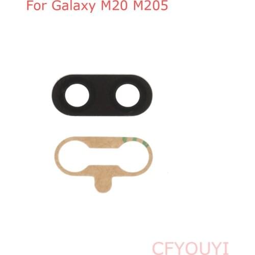 1~5pcs For Samsung Galaxy M20 M205 Rear Back Camera Glass Lens Cover with Adhesive Sticker Glue