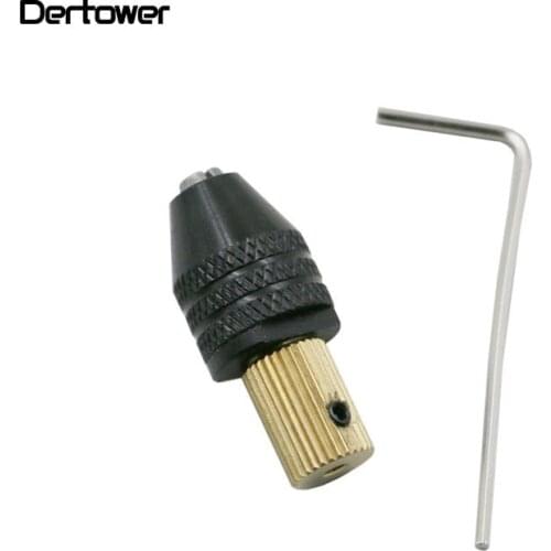 3.17mm Electric Motor Shaft Mini Chuck Fixture Clamp 0.5mm-3.2mm Small To Drill Bit Micro Chuck Fixing Device DT6