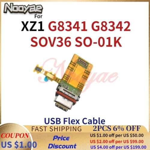 Best For Sony Xperia XZ1 G8341 G8342 SOV36 SO-01K USB Dock Charging Port Plug Charger Connector Flex Cable Type C Board 5pcs/lot