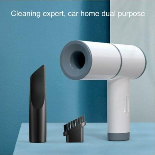 Car Vacuum Cleaner Mini Handheld Portable Cyclone Car Aspirateur Suction Rechargeable 5000Pa For Wet And Dry Super Suction Power