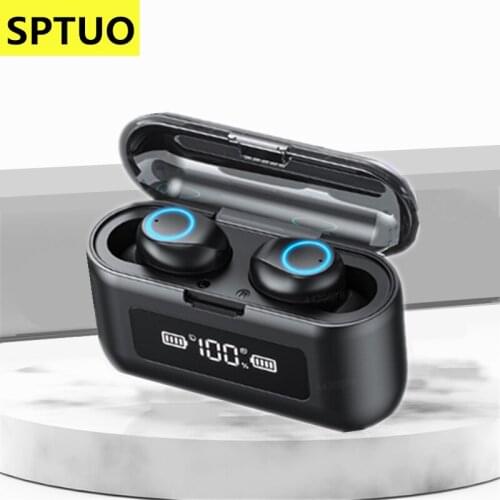 SPTUO Bluetooth Headsets Wireless headphone Sport Waterproof Headsets Touch Control Music Earbuds For Xiaomi oppo