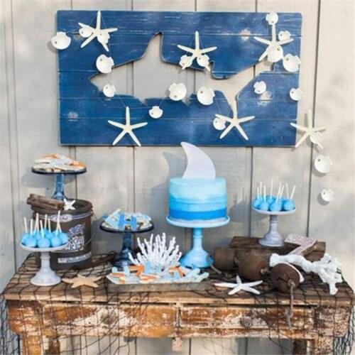 4M Starfish Shell Paper Banner Pendant Ribbon Kit Room Home Furnishing Bunting Creative Ocean Theme Birthday Party Decoration