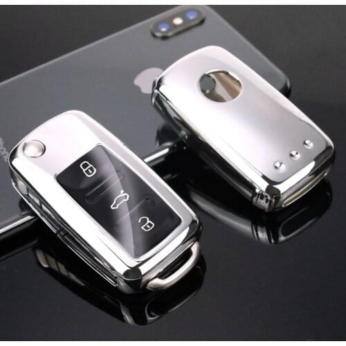 For VW Car Key Full Cover Key Protector Case For Volkswagen For VW Passat Golf Jetta Bora Polo Sagitar Tiguan Accessories