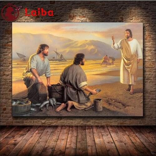 Full Square Diamond Vintage art jesus christian religion Embroidery Sale Gift Diamond Painting Cross Stitch Home Decoration