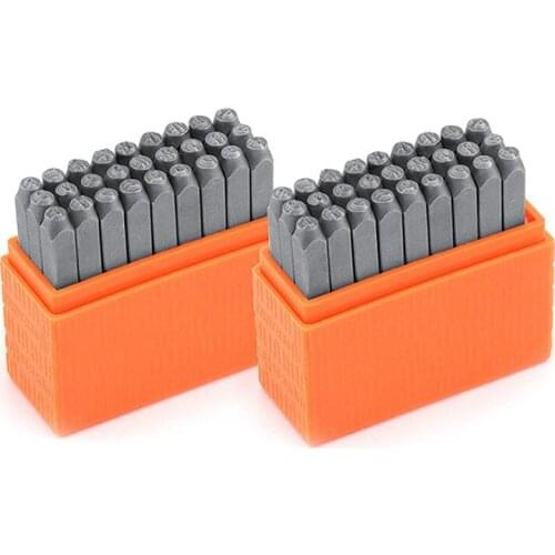 New Uppercase and Lowercase Letter Carbon Steel Stamps Set Alphabet Punches for Metal Stamping M