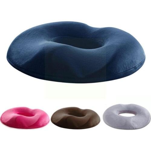 Donut Pillow Hemorrhoid Seat Cushion Tailbone Coccyx Orthopedic Prostate Chair Foam For Memory Medical Seat F0P9