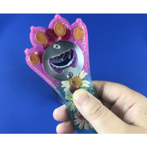 Bottle Opener Epoxy Resin Mold Beer Opener Corkscrew Silicone Mould Crafts Jewelry Keychain Making Tool