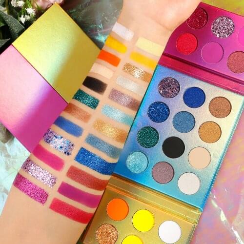 Makeup Palette Eyeshadow Palette No Label Glitter Eyeshadows Pigment Eye shadow Pallete 24 color cosmetics Angel eyes
