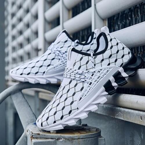 Spring And Autumn Casual Running Shoes Mens Shoes All-Match Lace-Up Mesh Casual Shoes Mens Lightweight Breathable Sports Shoes