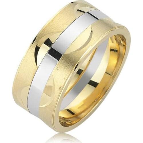 Gold Plated Men 'S Wedding Ring