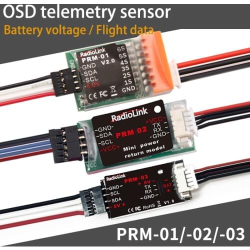 RadiolinkPRM-01 PRM-02 PRM-03 OSD information return module GPS height speed and voltage for AT9 AT9S AT10 AT10II