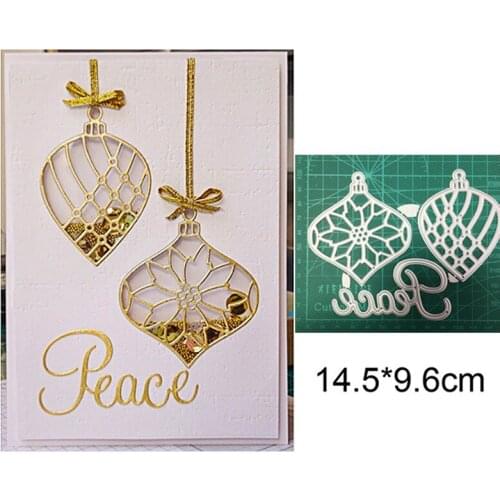 Craft dies Christmas Ornament Pendant Metal Cutting Dies Stencils DIY Scrapbooking dies Paper/photo Card Embossing Dies New 2020