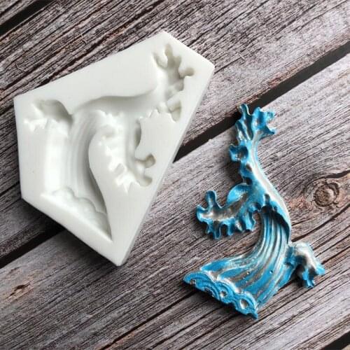 New wave silicone mold DIY fondant cake mold chocolate fudge mold baking utensils