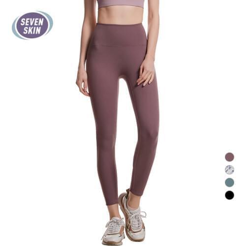 SEVEN SKIN High Waist Fitness Gym Women Leggings Seamless Workout Tights Running Sport Yoga Pants Tummy Control Training Leggins