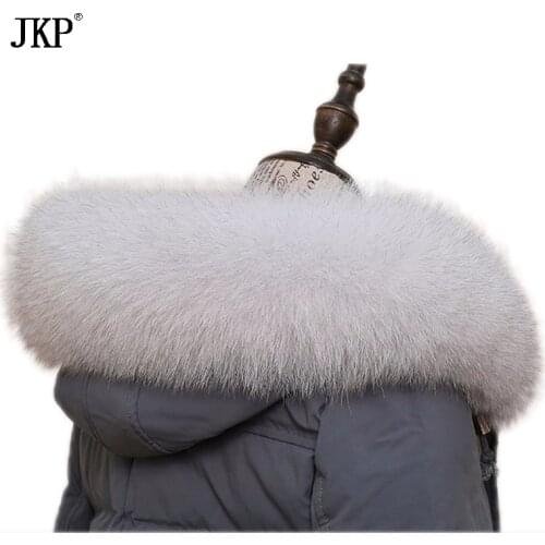 Winter Genuine Fox Fur Collar Scarf Coat Hat Fur collar warm Trim Fox Fur Collar Scarves Custom