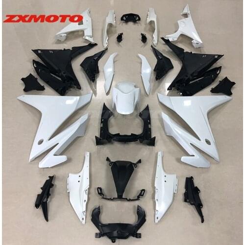 ZXMOTO Unpainted White Bodywork Full Fairing Kit ABS Plastic Fit For 2016 2017 2018 Honda CBR 500R 16 17 18 CBR500R Accessories