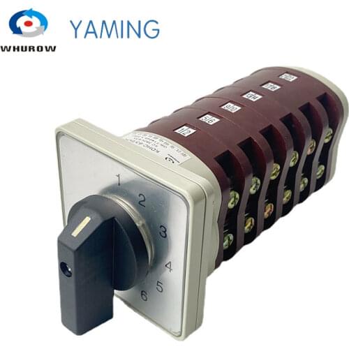 10 position rotary switch 6 pole switch cam switch changeover switch 63a bx6 welding machine Manufacturer KDHC-63/6*10
